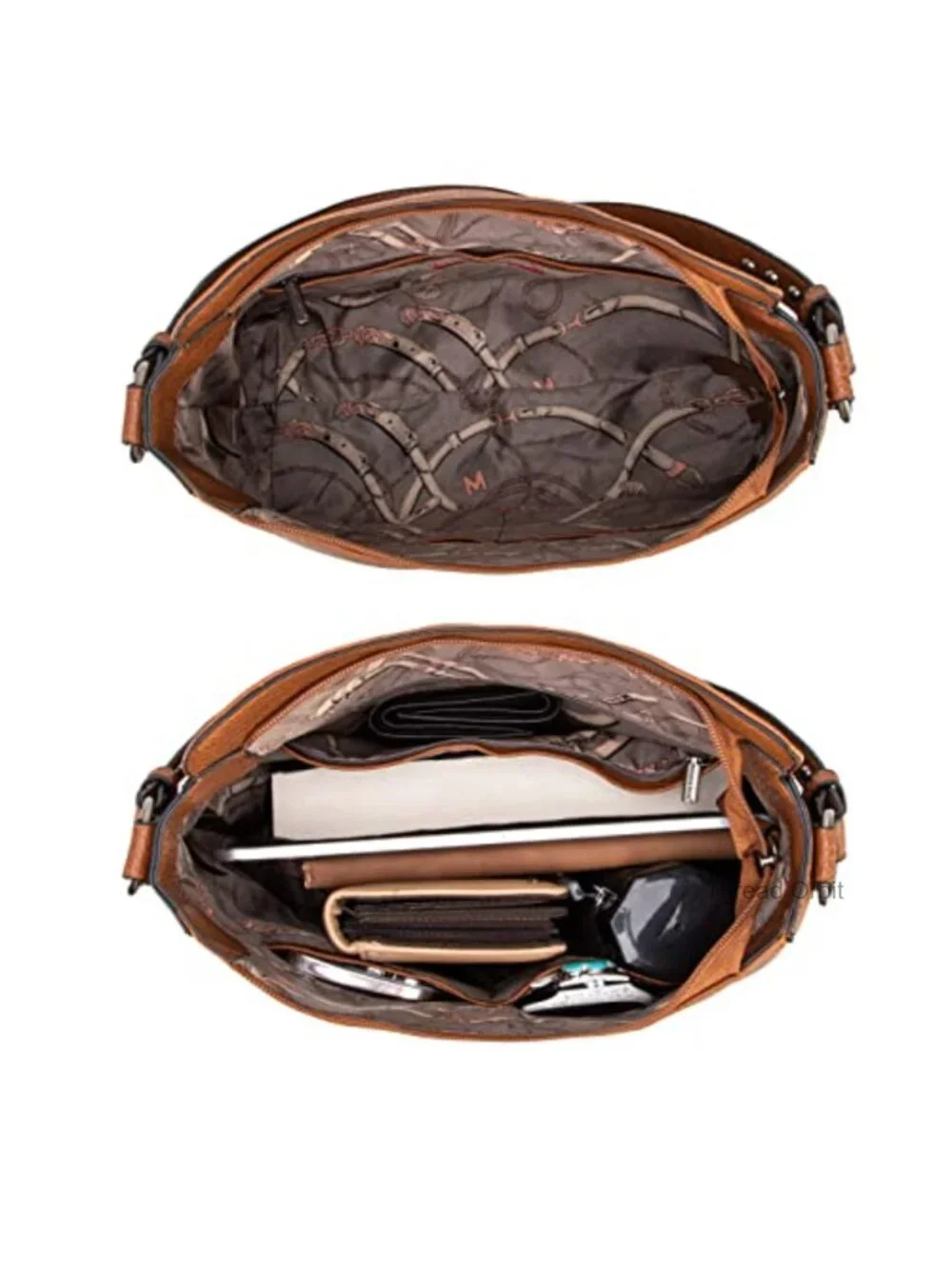 Vegan Leather Hobo Bag with Guitar Strap Top Handle Satchel Shoulder Purse
